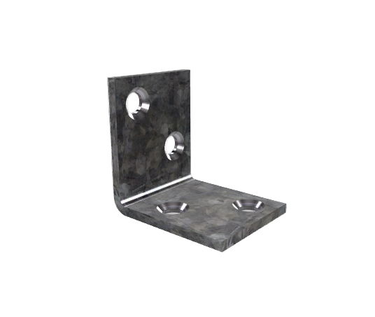 ANGLE BRACKET HD M6 GAL 250X200X25X5mm