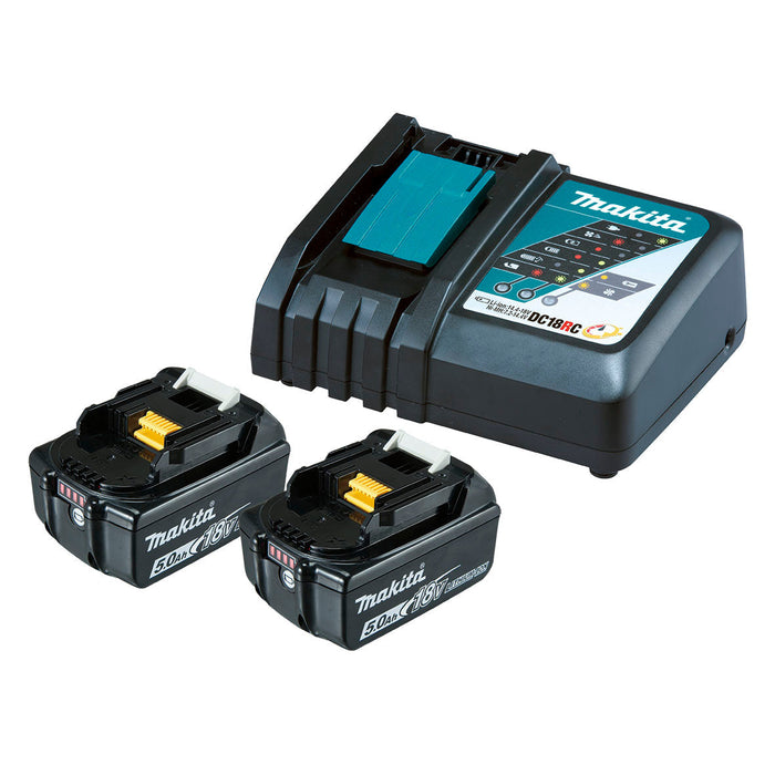 MAKITA 18V Rapid BATTERY Charger 2X5AH