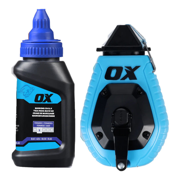 OX TRADE 30ML/100' ABS CHALK REEL VALUE PACK