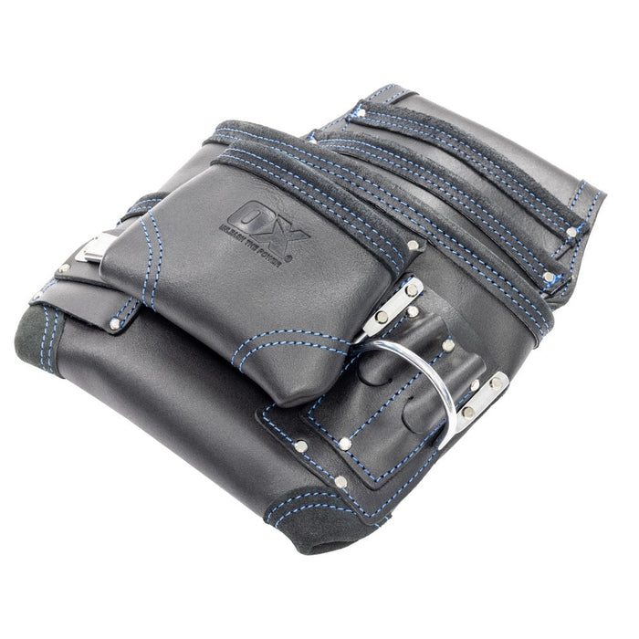OX Trade Black Leather 8 Pocket Tool Po