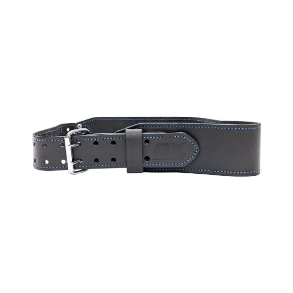OX Trade Black Leather Belt - 3INCH