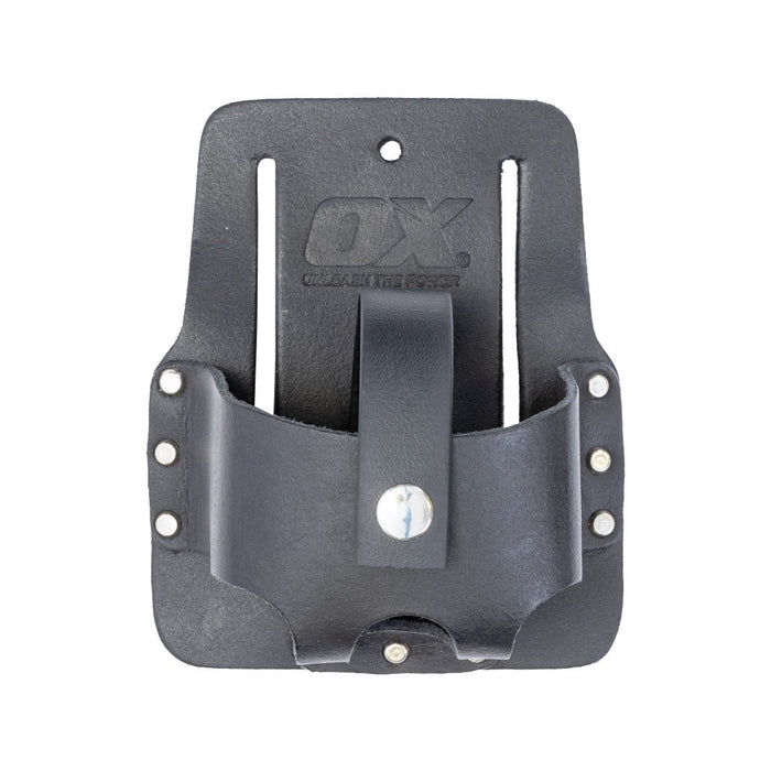 OX Trade Black Leather Tape Holder