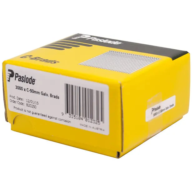 PASLODE BRAD GAL C50 QTY3000 50X1.6