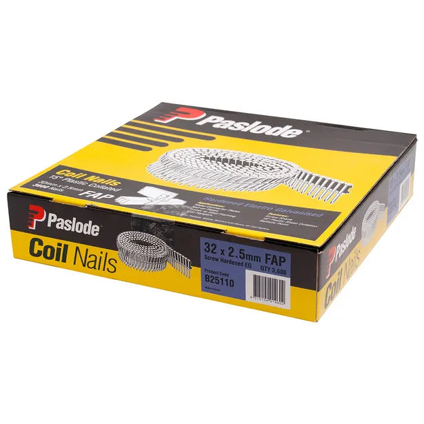 PASLODE COIL NAIL EL GAL 32X2.7 QTY3600