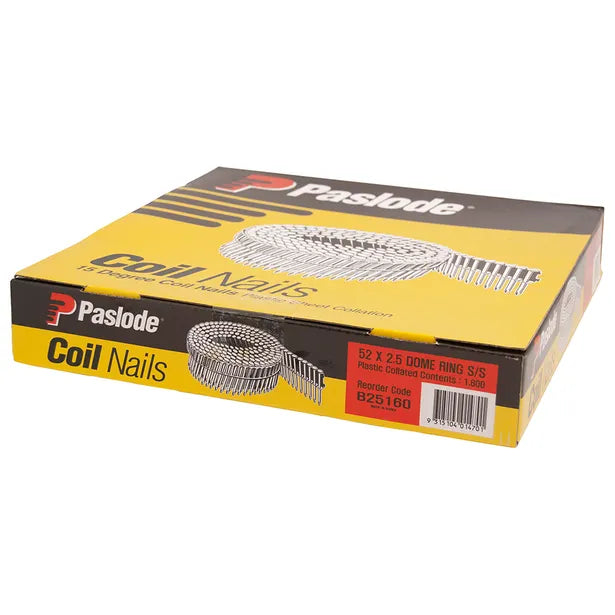PASLODE COIL NAIL S/S 50X2.5