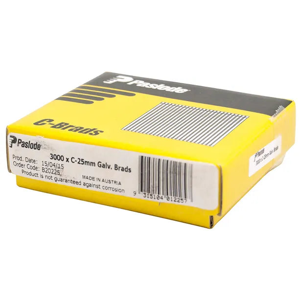 PASLODE C SERIES 25MM BRADS