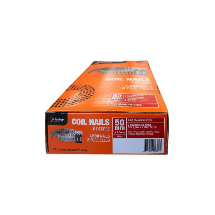 PASLODE IMP COIL VP S/S 50X2.5 QTY1600