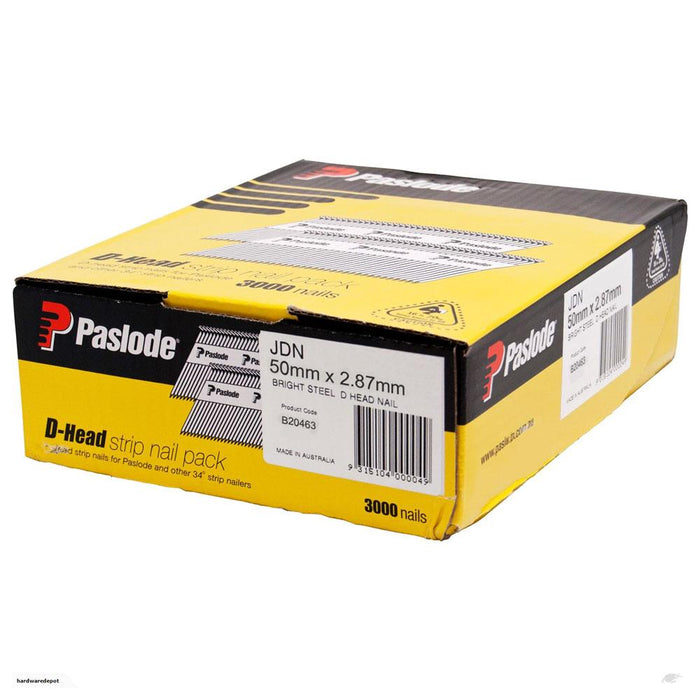 PASLODE JDN NAIL BRIGHT 50X2.87 QTY1000
