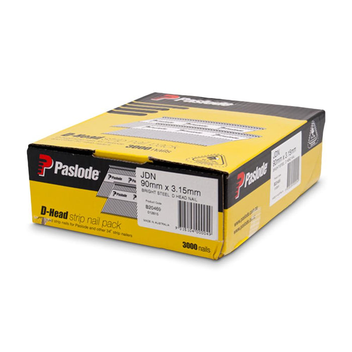 PASLODE JDN NAIL BRIGHT 90X3.15 QTY3000