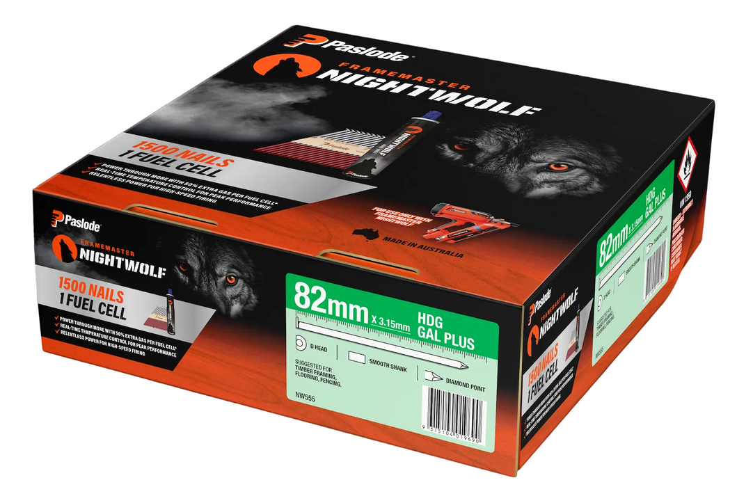 PASLODE FRAMEMASTER NIGHTWOLF GAL HD 82X3.15 QTY1500